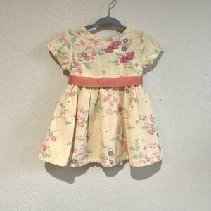 First Impressions Yellow Floral Kids Dress